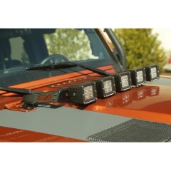 Bara/Suport 5 Proiectoare Capota pt. 07-18 Jeep Wrangler & Wrangler Unlimited JK