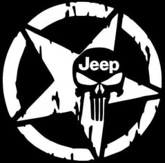 US Army Monster Star Military Decal for Jeep Wrangler AII Type 48x48