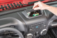 Tavita ROLL TOP pt. consola de bord, pt. 2011-2018 Jeep Wrangler & Wrangler Unlimited JK - VDP -