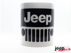 Cool Jeep Grill Black  Logo Ceramic Coffee Mug, Tea Cup | Best Gift