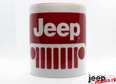 Cool Jeep Grill Red Logo Ceramic Coffee Mug, Tea Cup | Best Gift